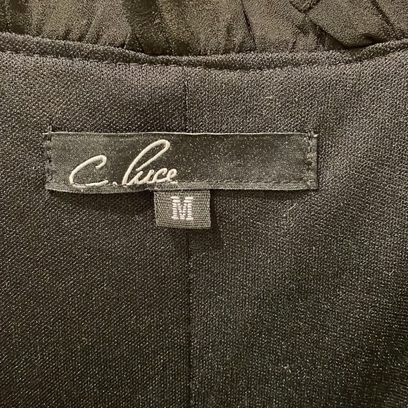 C. Luce Black Dress Size M - Picture 3 of 4